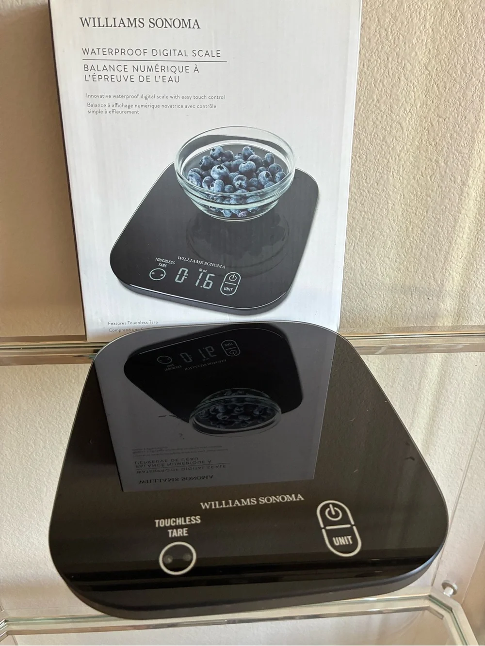 Williams Sonoma Waterproof Digital Kitchen Scale – Touchless Tare | Like New